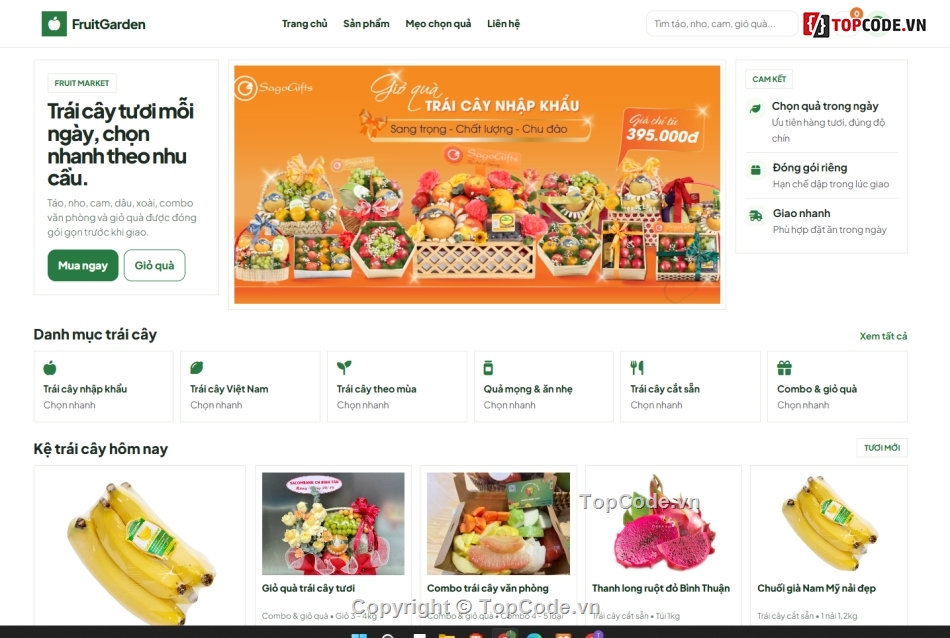 website,bán website,website bán hoa,web bán hoa quả
